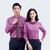 Áo Sơ Mi Đồng Phục Công Sở Màu Tím DP002